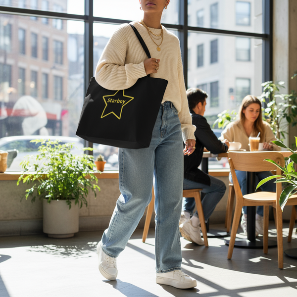 Large organic tote bag